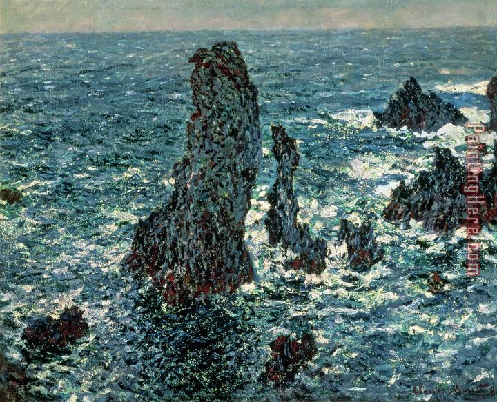 Claude Monet The Rocks at Belle Ile